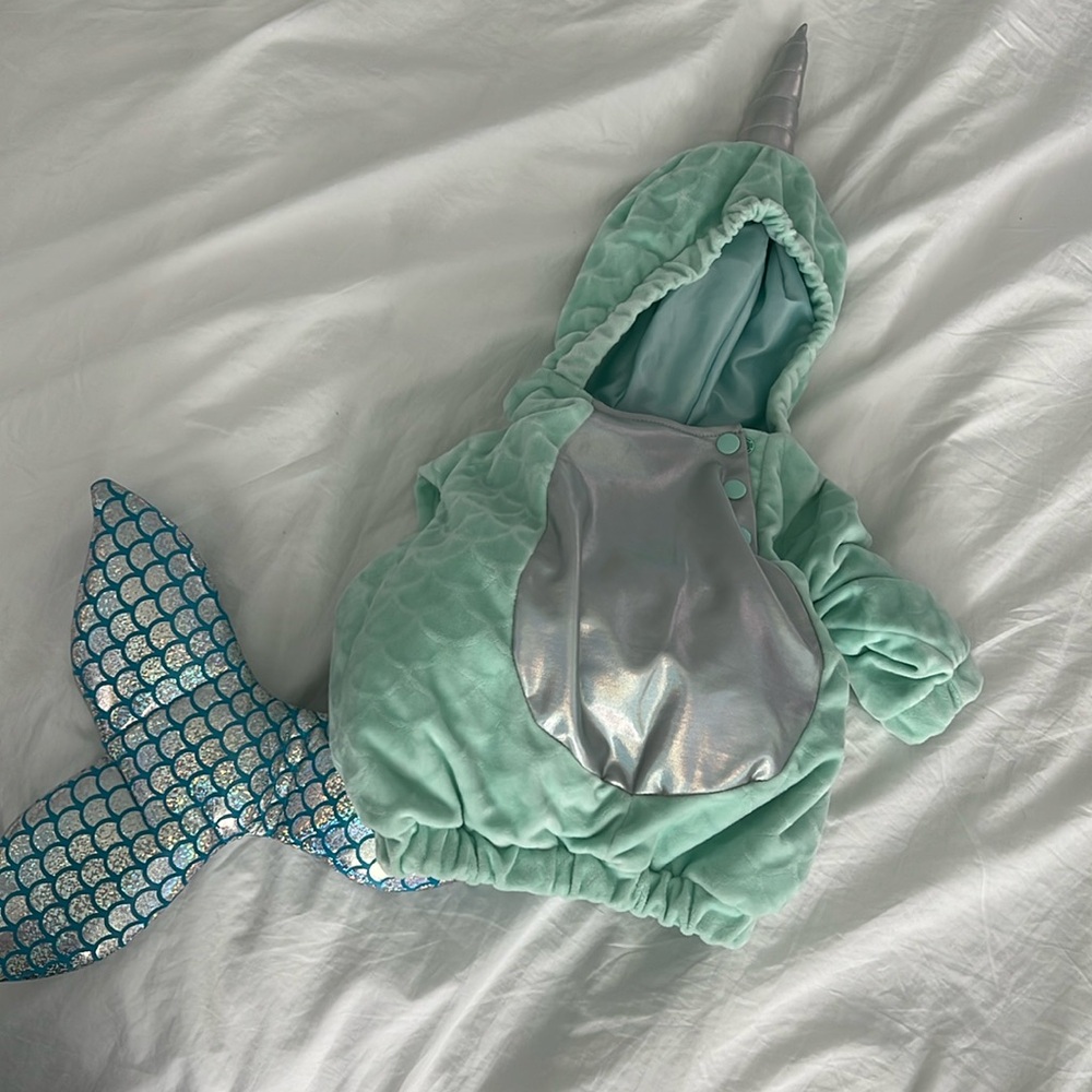 Hyde and Eek infant / baby narwhal mermaid costume